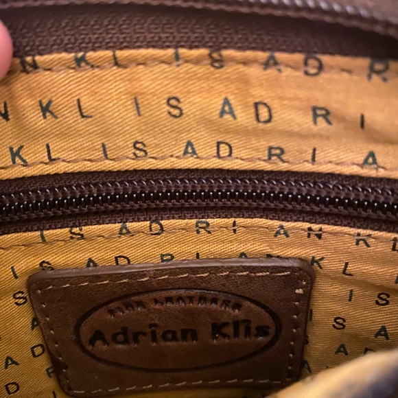 Adrian Klis Brown Bison Leather Fringe Bag - Picture 5 of 5